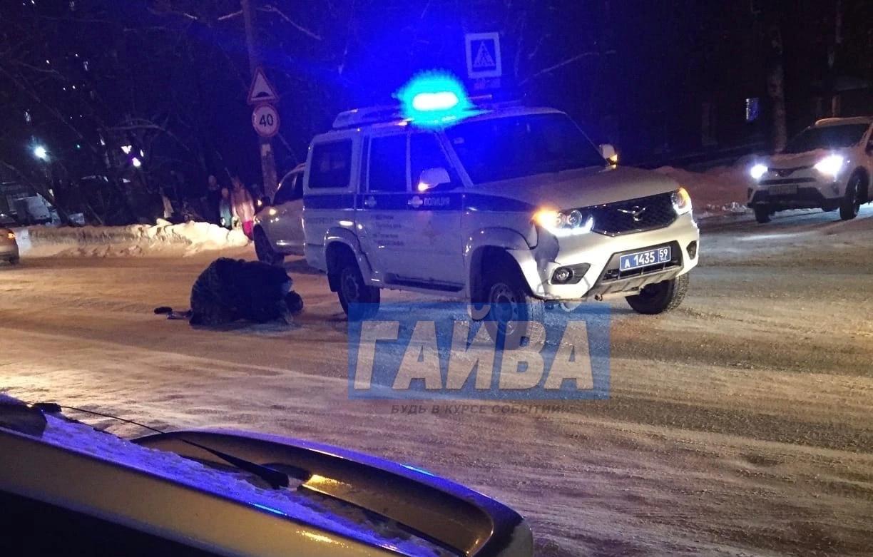 В Перми на Гайве полицейский автомобиль сбил девочку